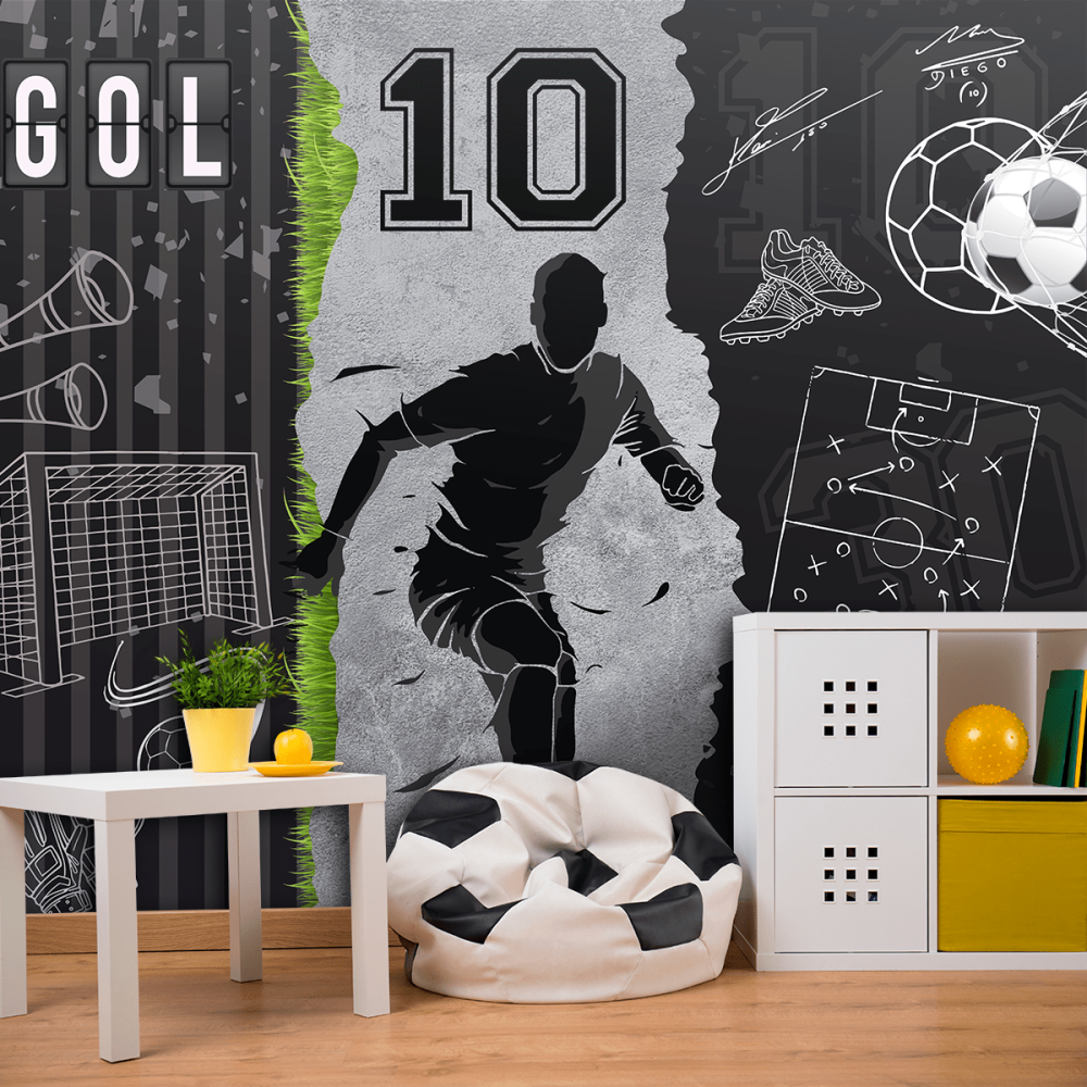 Papel de Parede Personalizado Paixão pelo Futebol