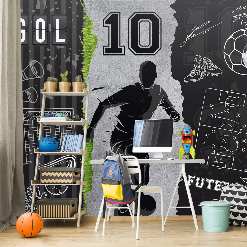 Papel de Parede Personalizado Paixão pelo Futebol