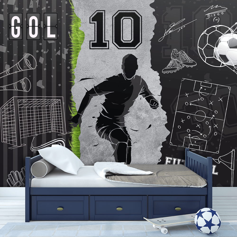 Papel de Parede Personalizado Paixão pelo Futebol