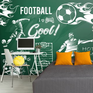 Papel de Parede Personalizado Futebol em Jogo