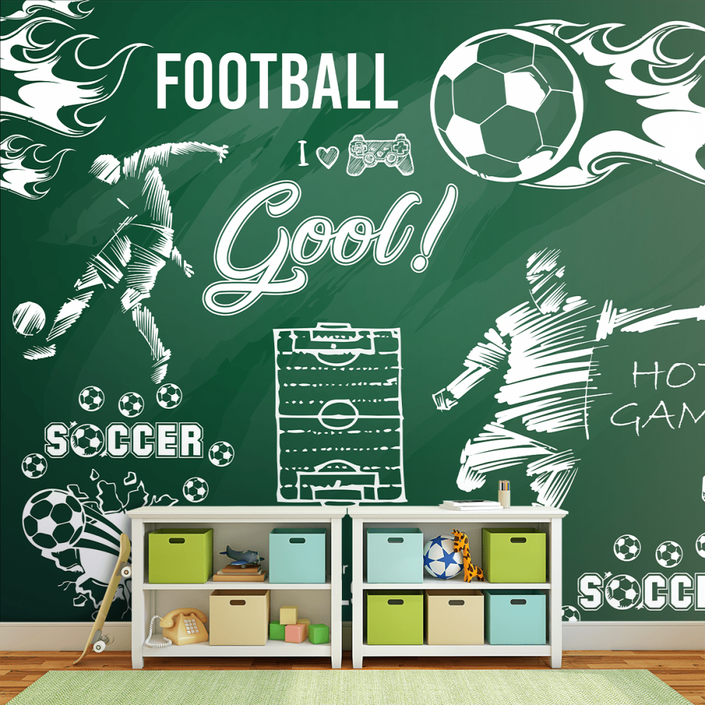 Papel de Parede Personalizado Futebol em Jogo
