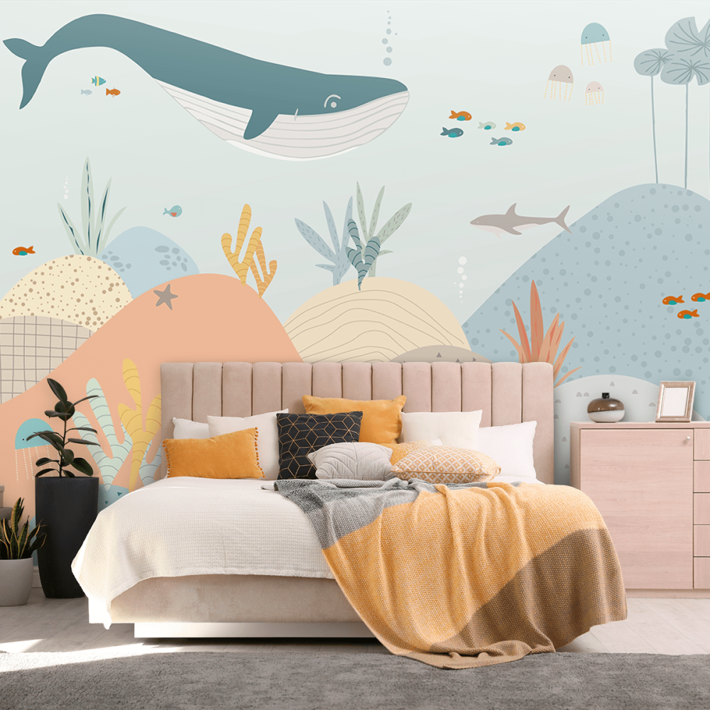 Papel de Parede Personalizado Aventura Submarina