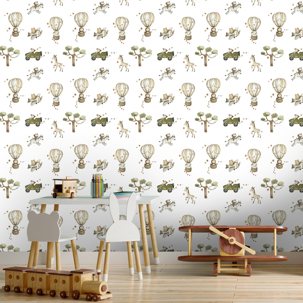 Papel de Parede Baby Fazenda dos Animais