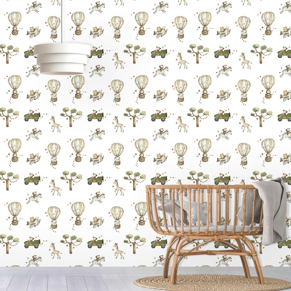 Papel de Parede Baby Fazenda dos Animais