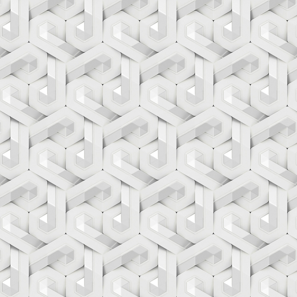 Papel de Parede Geométrico Cubos de Gelo