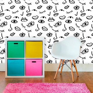 Papel De Parede Personalizado Faces