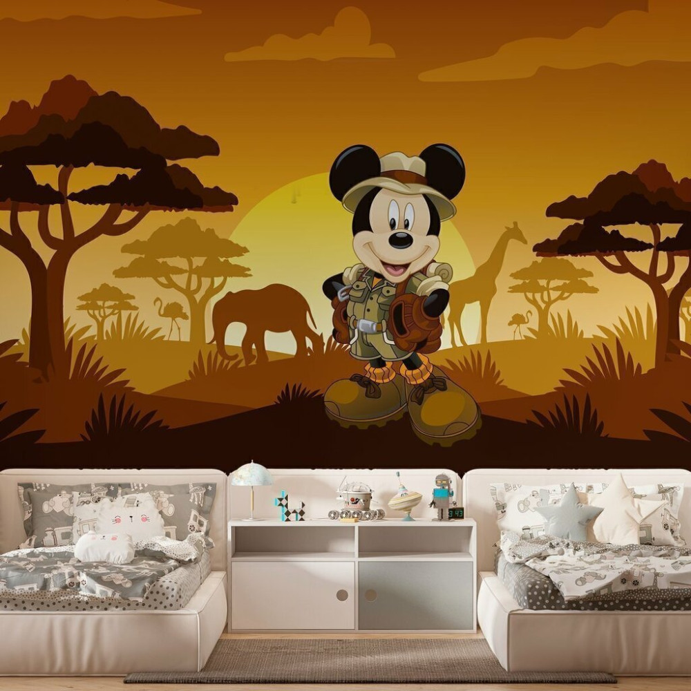 Papel de Parede Personalizado Aventuras do Mickey Safari Papel de Parede Personalizado Aventuras do Mickey Safari