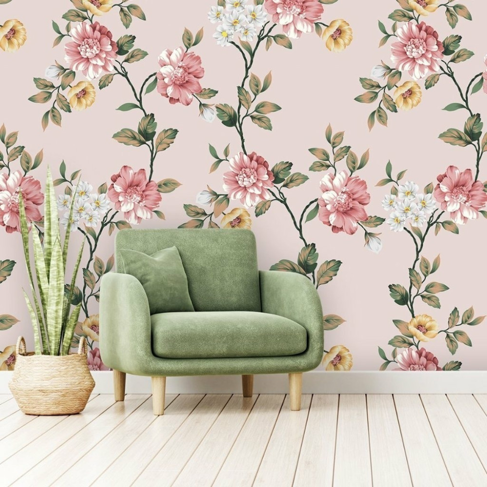 Papel De Parede Personalizado Linha De Rosas Papel De Parede Personalizado Linha De Rosas