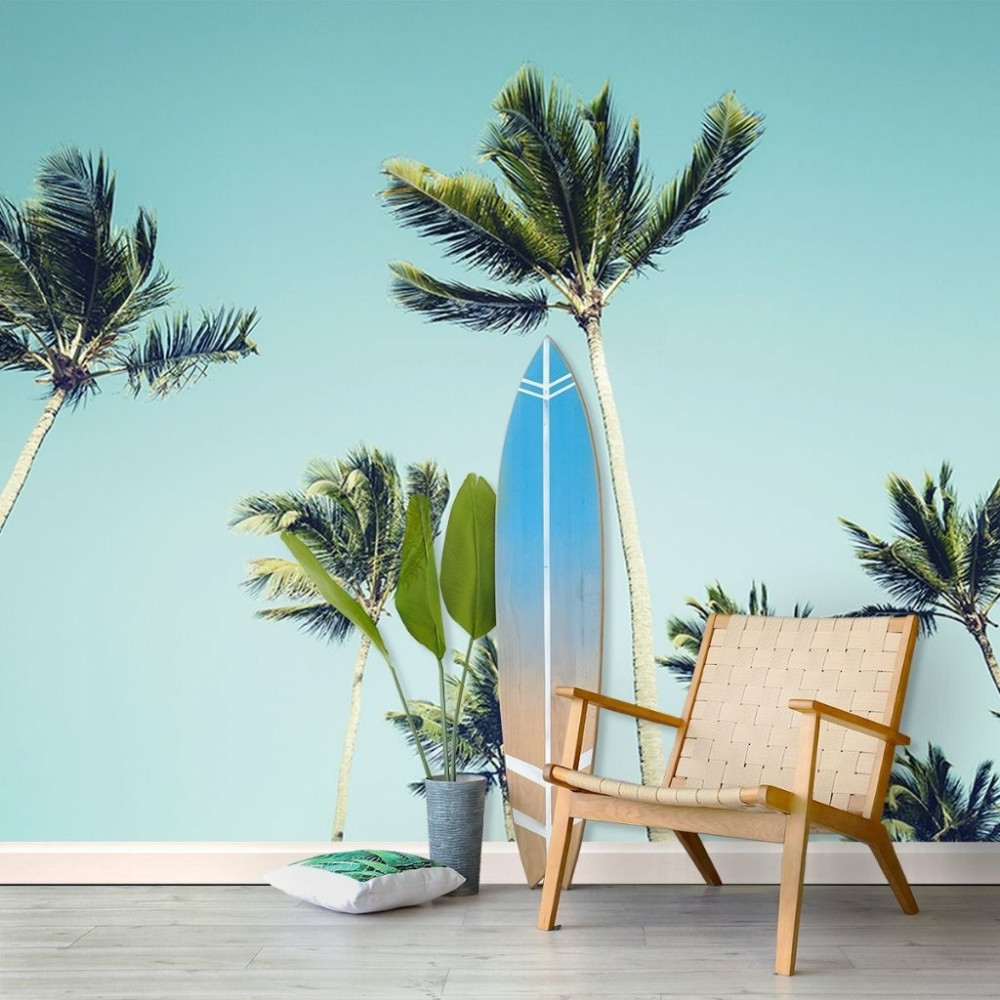 Papel de Parede Personalizado Coqueiros Califórnia