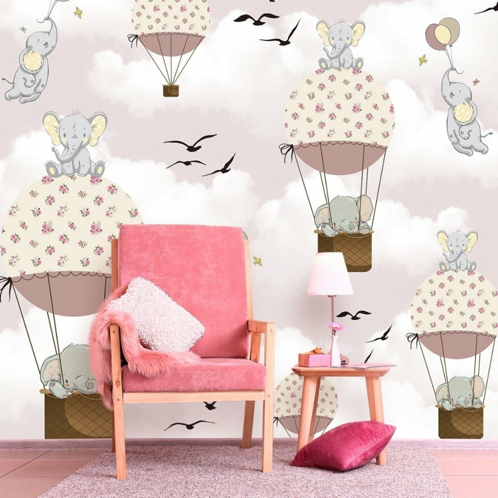 Papel de Parede Personalizado Elefante Baby Papel de Parede Personalizado Elefante Baby