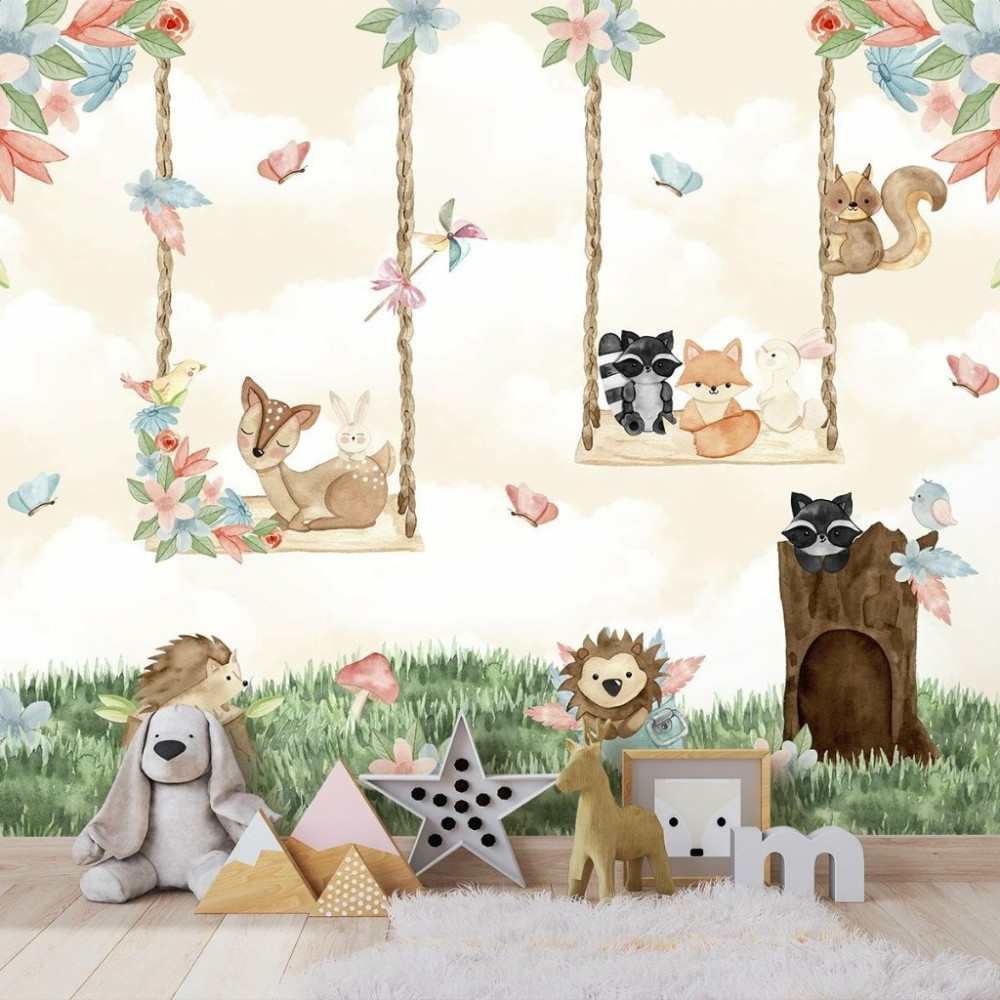 Papel de Parede Personalizado Balanço Encantado Papel de Parede Personalizado Balanço Encantado