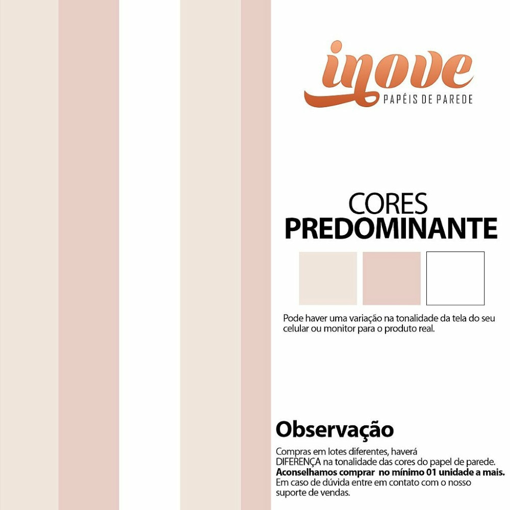 Papel de Parede Listrado em tons Rosê