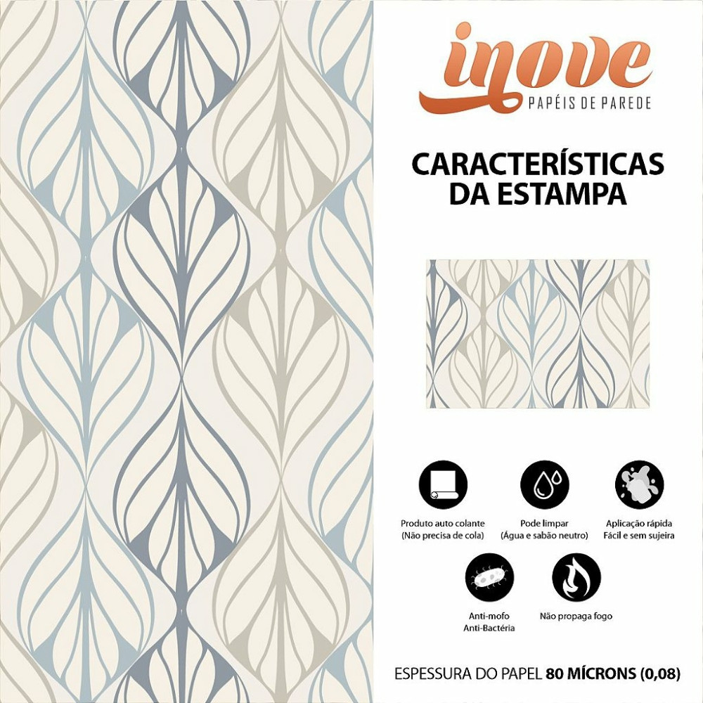 Papel de Parede Elegance Gotas Suaves