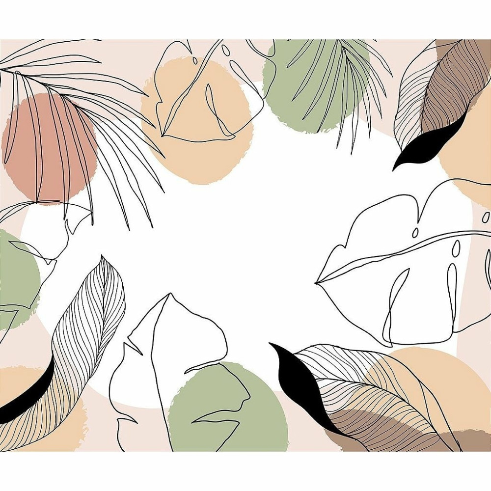 Papel De Parede Personalizado Jardim Boho Tropical