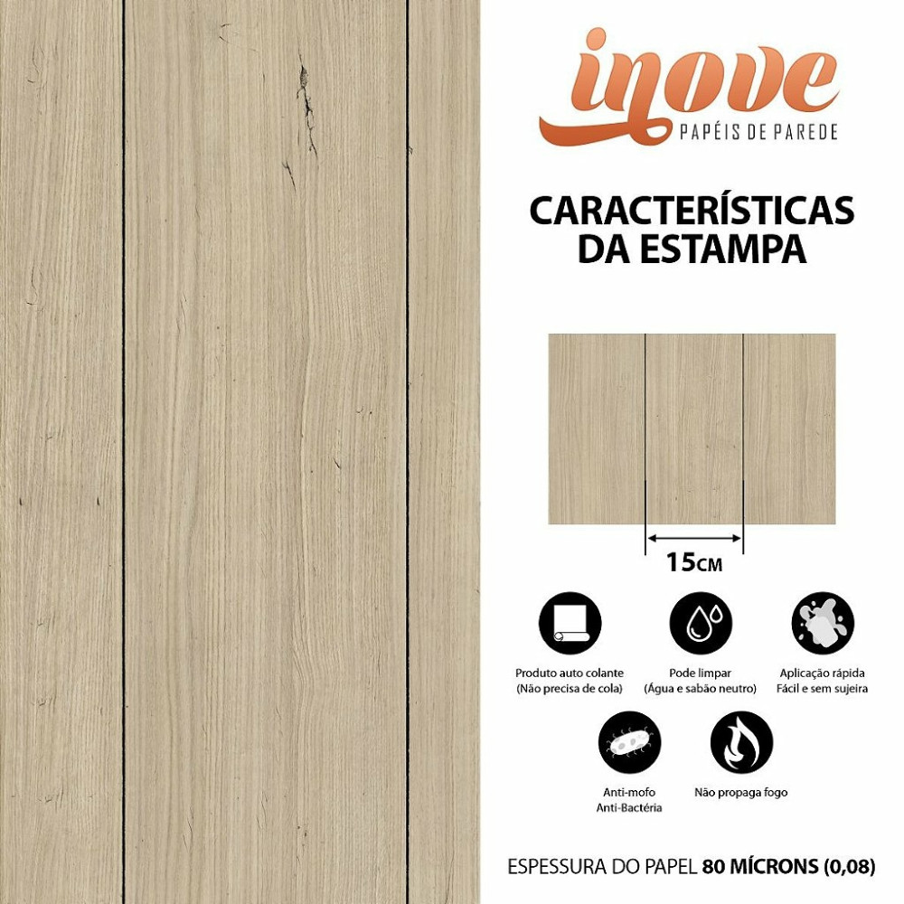 Papel de Parede Madeira Ripada Cocada Papel de Parede Madeira Ripada Cocada