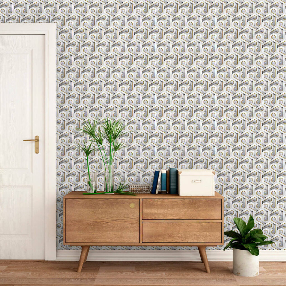 Papel de Parede Geométrico Hipnose de Formas Papel de Parede Geométrico Hipnose de Formas