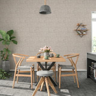 Papel de Parede Tecido Linho Cinza