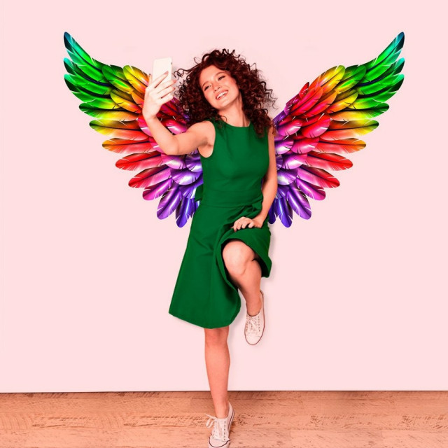 Adesivo Decorativo Asas de Anjo Colorful
