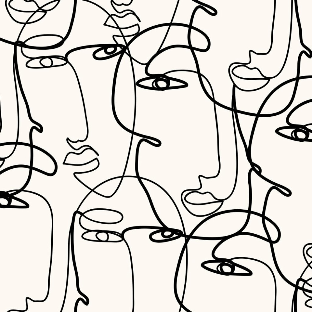Papel de Parede Elegance Faces