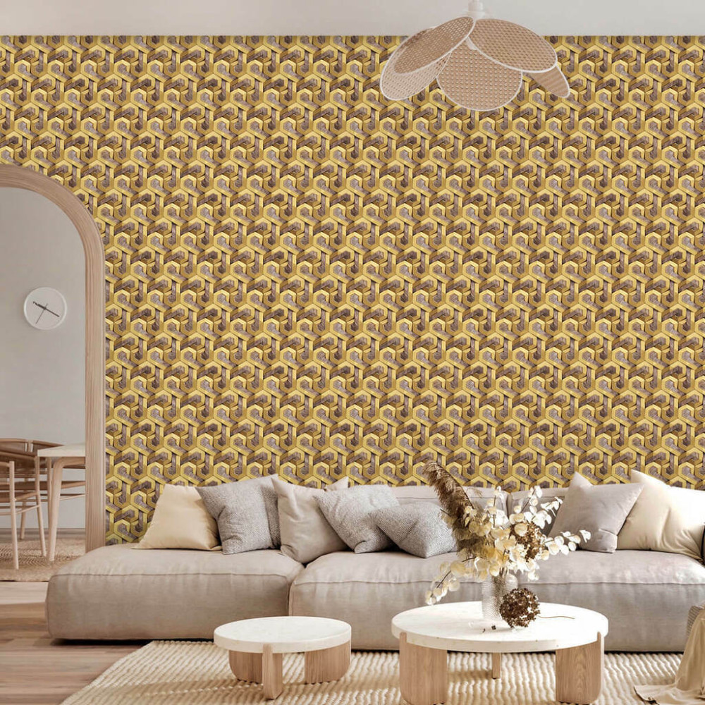 Papel de Parede Geométrico Formas Elegante Papel de Parede Geométrico Formas Elegante