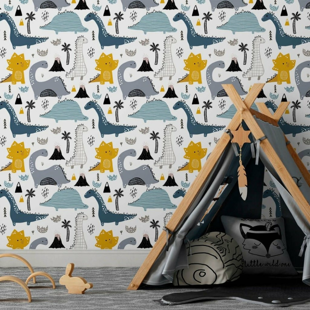 Papel de Parede Baby Dinos Papel de Parede Baby Dinos