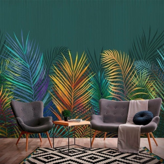 Papel de Parede Personalizado Colorful Tropical