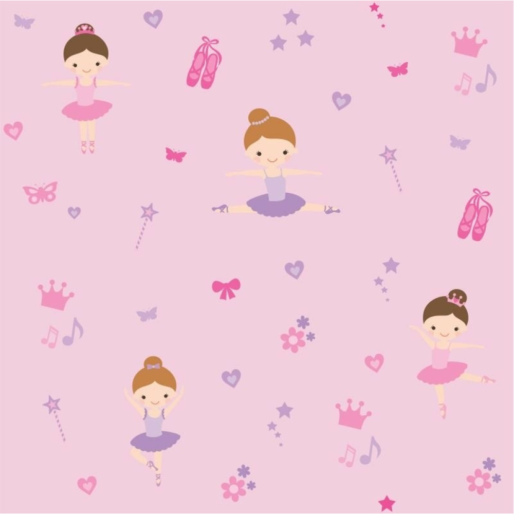 Papel de Parede Baby Bailarinas Encantadas