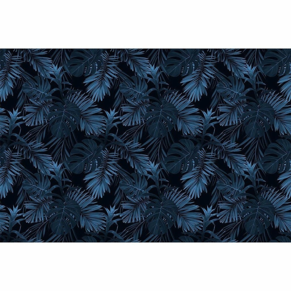 Papel de Parede Personalizado Folhagens da Meia Noite