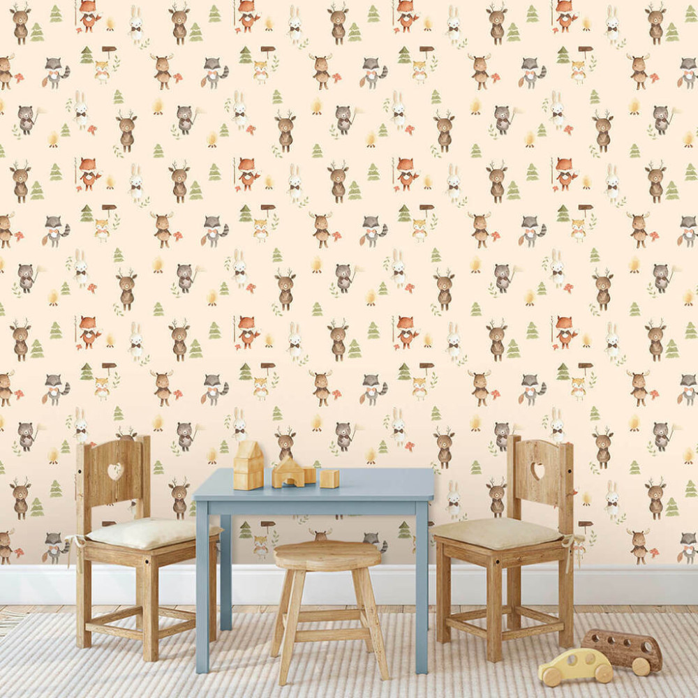 Papel de Parede Baby Bichos Aventureiros Papel de Parede Baby Bichos Aventureiros