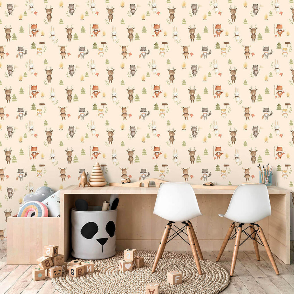 Papel de Parede Baby Bichos Aventureiros Papel de Parede Baby Bichos Aventureiros