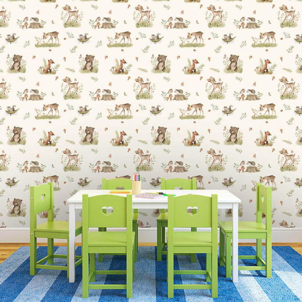 Papel de Parede Baby Aventura no Bosque