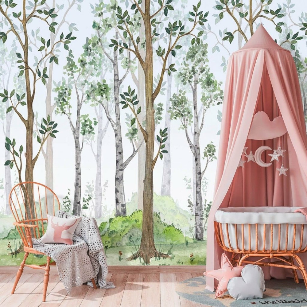 Papel de Parede Personalizado Floresta Baby