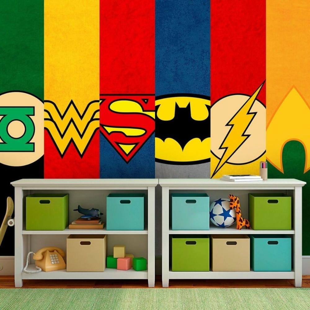 Papel de Parede Personalizado Super- Heróis DC