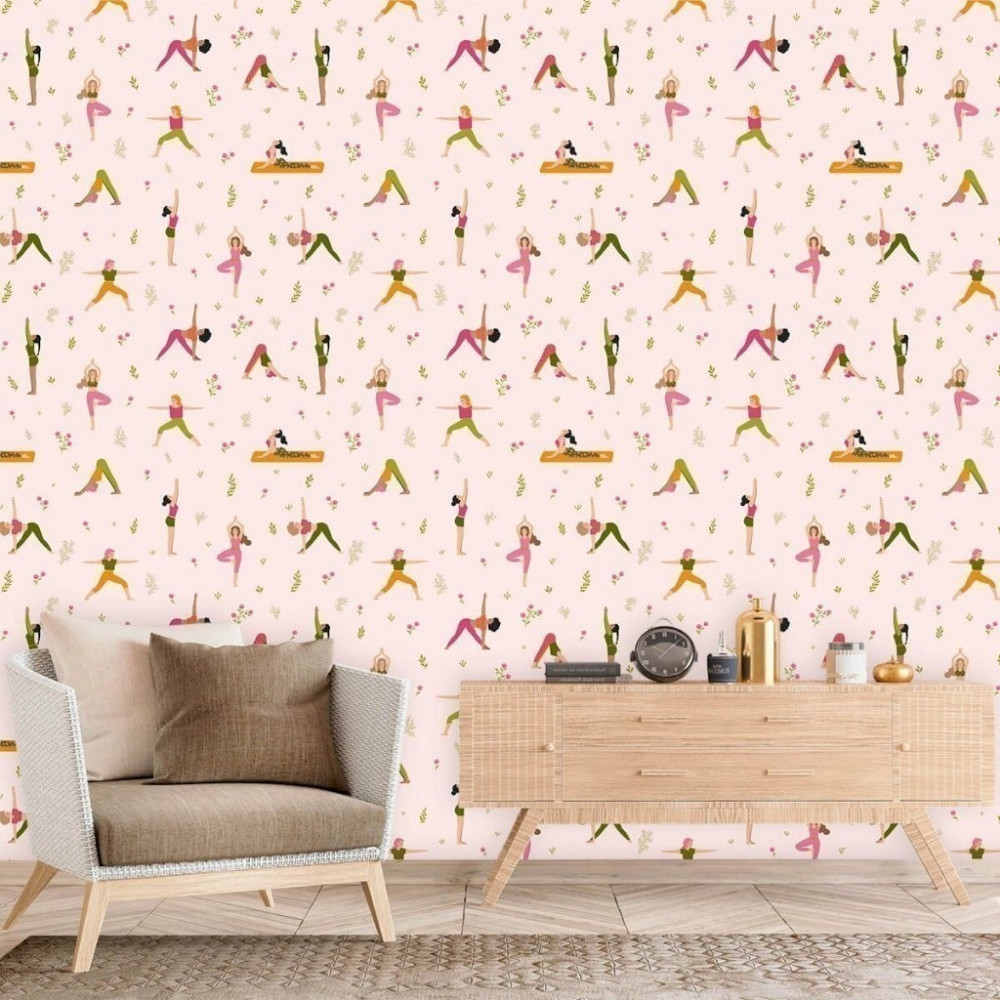 Papel De Parede Personalizado Yoga