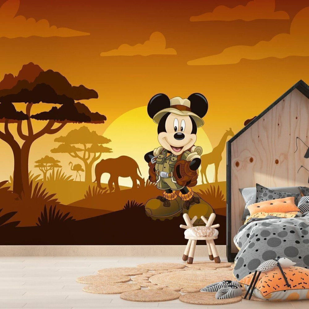 Papel de Parede Personalizado Aventuras do Mickey Safari Papel de Parede Personalizado Aventuras do Mickey Safari