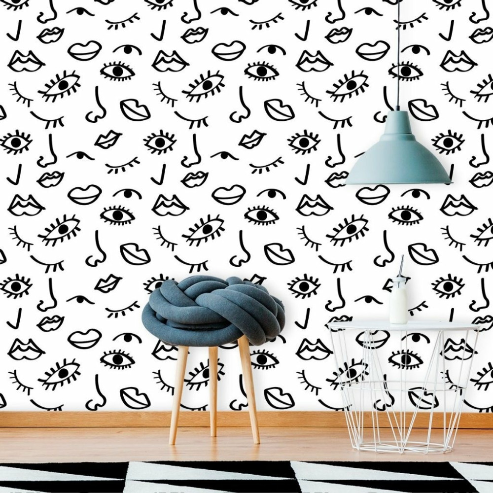 Papel De Parede Personalizado Faces Papel De Parede Personalizado Faces