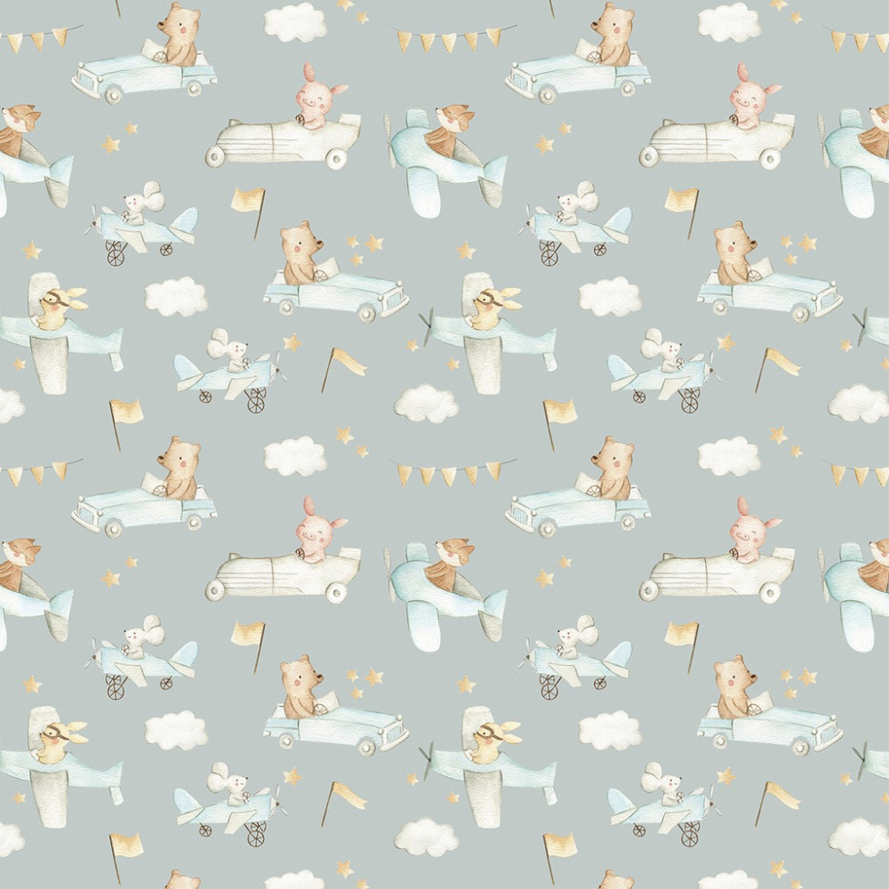 Papel de Parede Baby Diversão dos Animais Papel de Parede Baby Diversão dos Animais