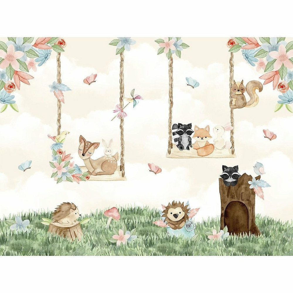 Papel de Parede Personalizado Balanço Encantado Papel de Parede Personalizado Balanço Encantado