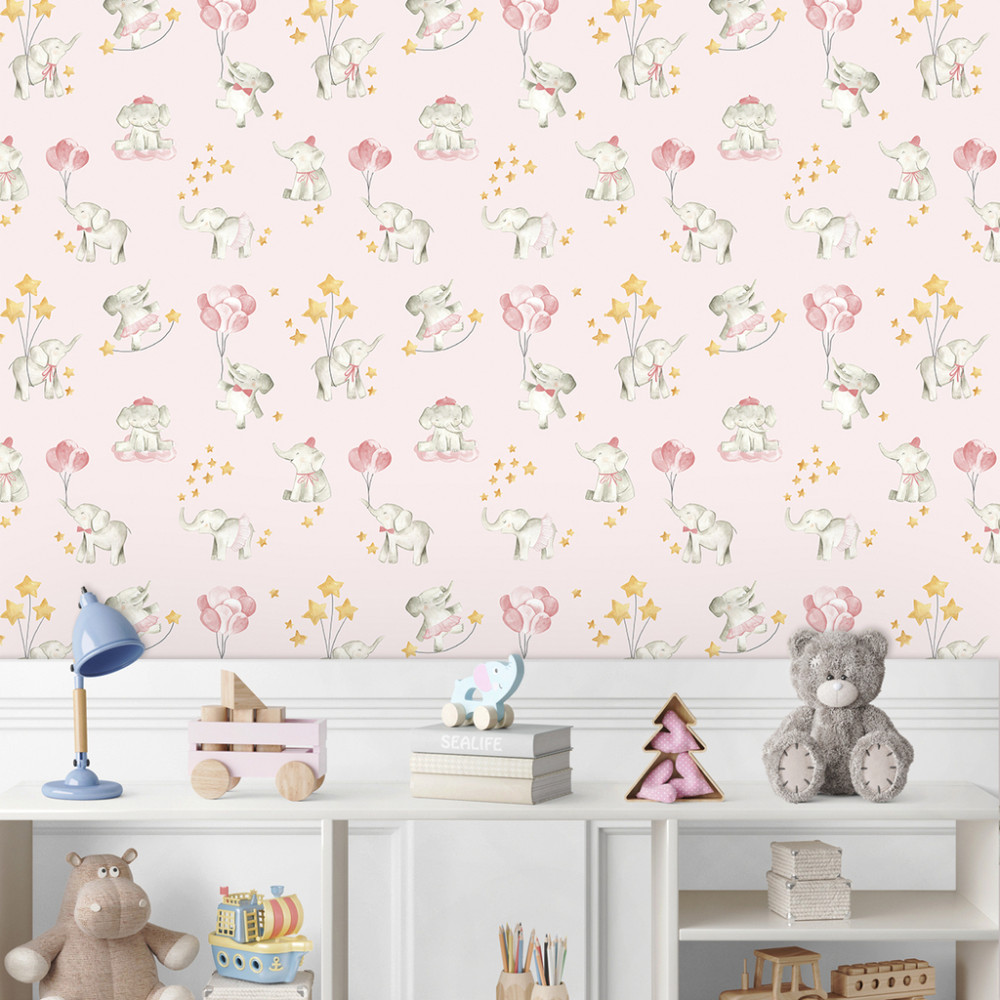 Papel de Parede Baby Elefante no Circo Papel de Parede Baby Elefante no Circo