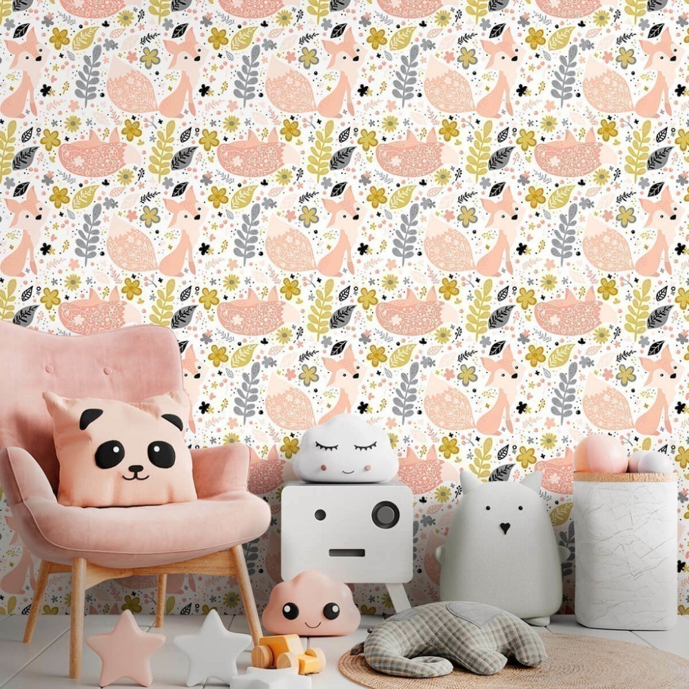 Papel De Parede Personalizado Cute Fox
