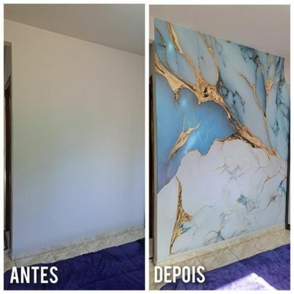 Papel de Parede Personalizado Pedra Mármore Turbilhão do Mar