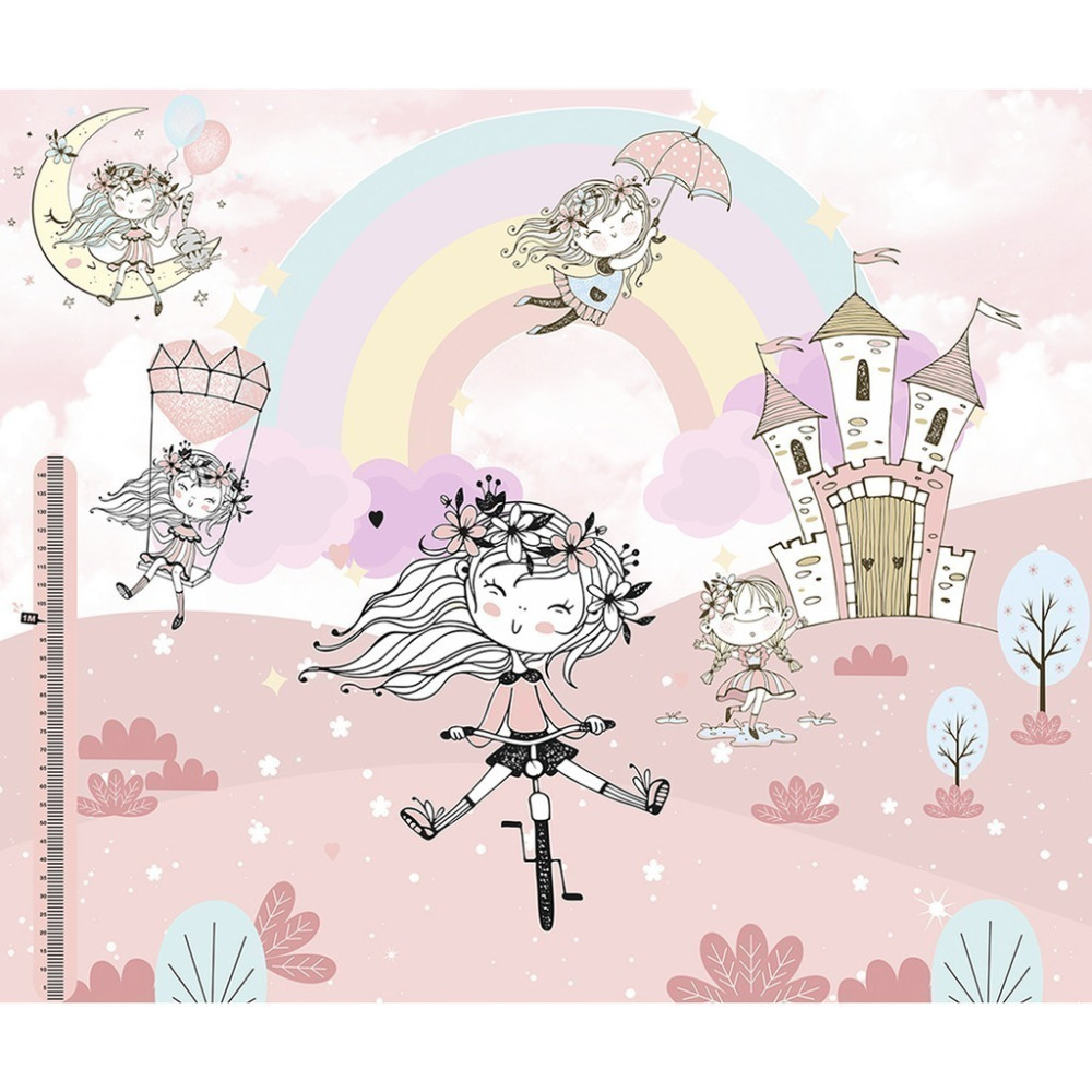 Papel De Parede Personalizado Garotas Felizes Brincando Papel De Parede Personalizado Garotas Felizes Brincando