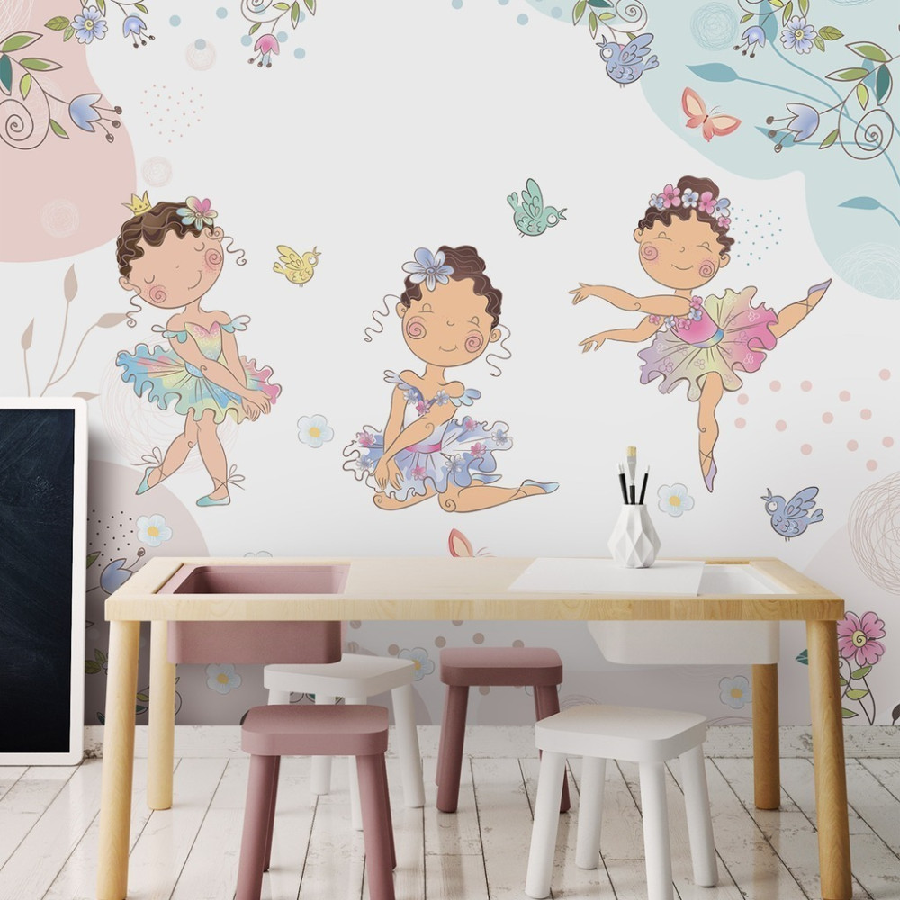 Papel De Parede Personalizado Bailarinas Fashion Papel De Parede Personalizado Bailarinas Fashion