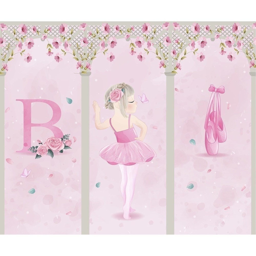 Papel De Parede Personalizado Bailarina Pink Papel De Parede Personalizado Bailarina Pink