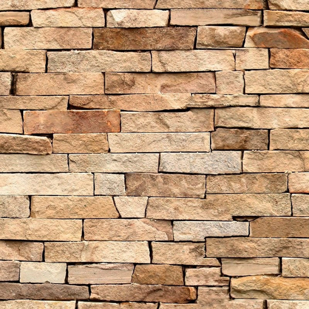 Papel de Parede Pedras em Tons de Bege e Marrom Papel de Parede Pedras em Tons de Bege e Marrom