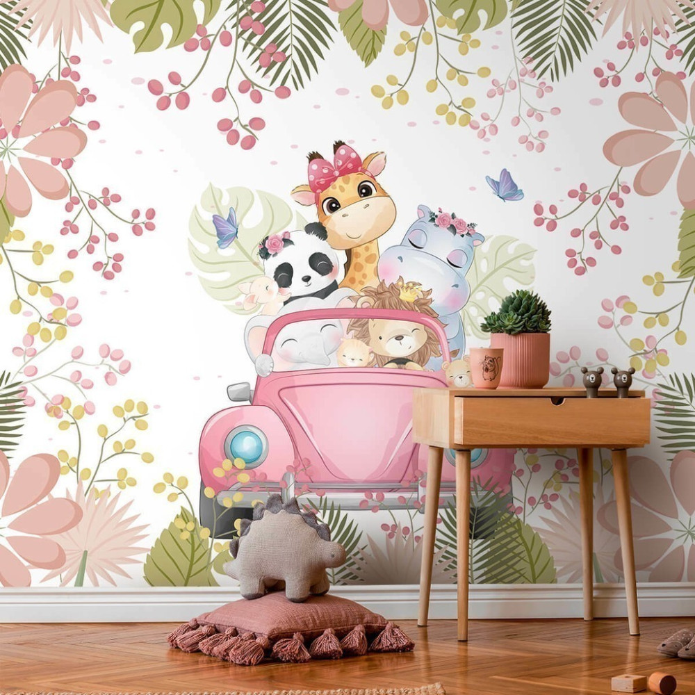 Papel De Parede Personalizado Bichinhos na Primavera Papel De Parede Personalizado Bichinhos na Primavera