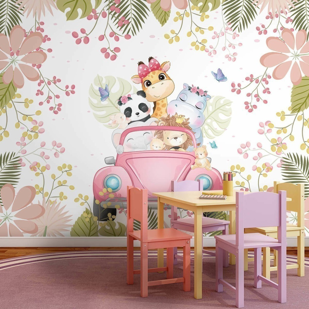 Papel De Parede Personalizado Bichinhos na Primavera Papel De Parede Personalizado Bichinhos na Primavera