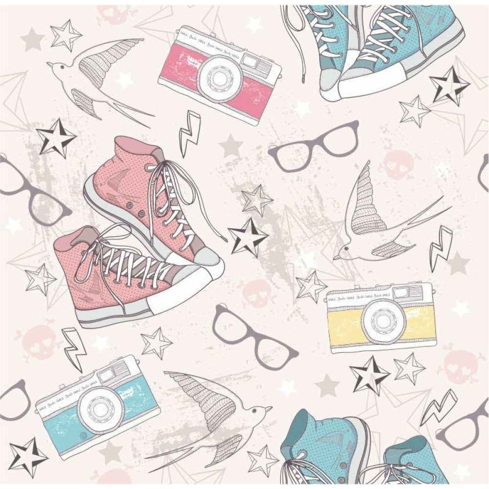 Papel de Parede Teen Style Tênis