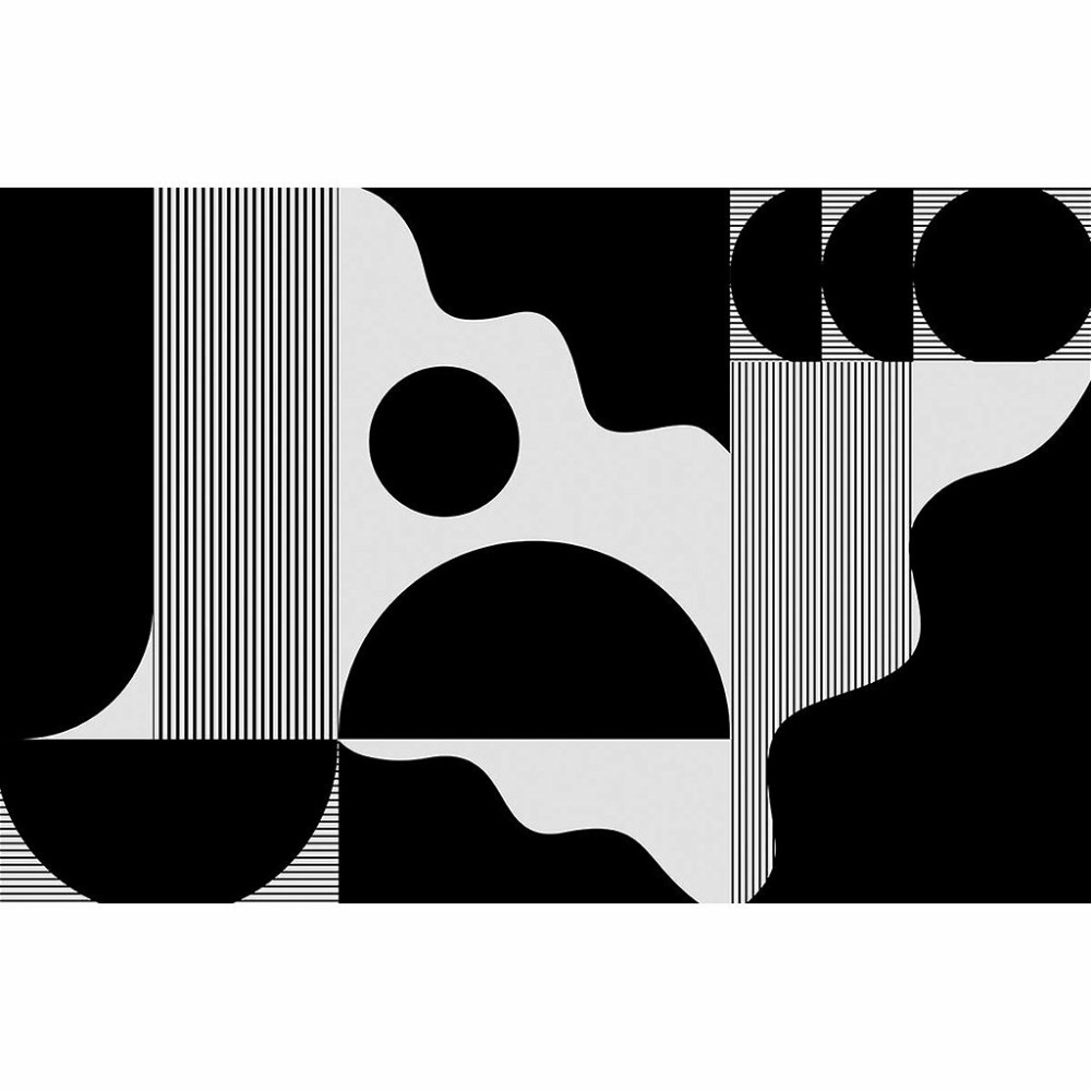 Papel De Parede Personalizado Black Shapes Papel De Parede Personalizado Black Shapes