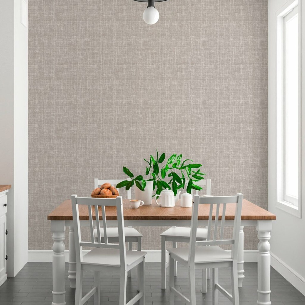 Papel de Parede Tecido Linho Cinza Papel de Parede Tecido Linho Cinza